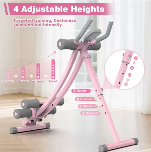 MERACH Adjustable Ab Trainer with LCD Monitor