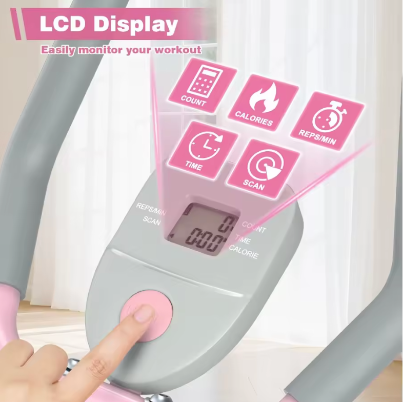 MERACH Adjustable Ab Trainer with LCD Monitor