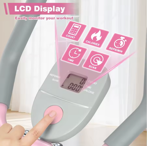 MERACH Adjustable Ab Trainer with LCD Monitor